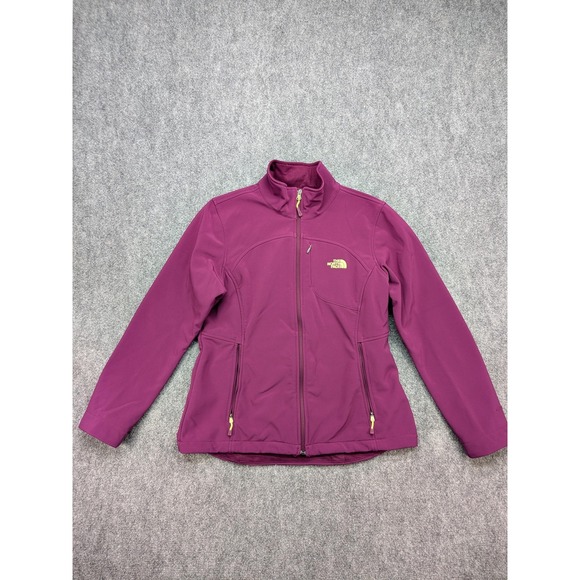 North Face Jacket Womens Large Softshell Windbreaker Full Zip Fleece Lined - Picture 1 of 10